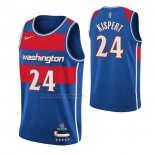 Camiseta Washington Wizards Corey Kispert #24 Ciudad 2021-22 Azul