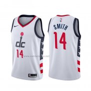 Camiseta Washington Wizards Ish Smith #14 Ciudad Blanco