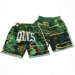 Pantalone Boston Celtics Lunar New Year Mitchell & Ness Just Don Verde