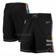 Pantalone Brooklyn Nets Ciudad 2020-21 Negro