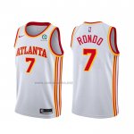 Camiseta Atlanta Hawks Rajon Rondo #7 Association 2020-21 Blanco
