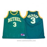 Camiseta Bethel Allen Iverson #3 Retro Verde