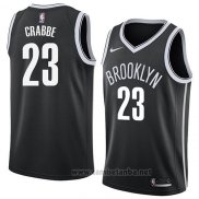 Camiseta Brooklyn Nets Allen Crabbe #23 Icon 2018 Negro