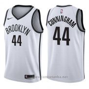 Camiseta Brooklyn Nets Dante Cunningham #44 Association 2017-18 Blanco