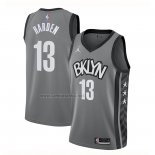 Camiseta Brooklyn Nets James Harden #13 Statement 2020 Gris
