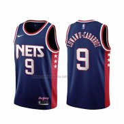 Camiseta Brooklyn Nets Timothe Luwawu-Cabarrot #9 Ciudad 2021-22 Azul