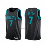 Camiseta Charlotte Hornets Dwayne Bacon #7 Ciudad Negro