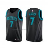 Camiseta Charlotte Hornets Dwayne Bacon #7 Ciudad Negro