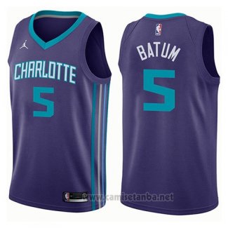 Camiseta Charlotte Hornets Nicolas Batum #5 Statement 2017-18 Violeta