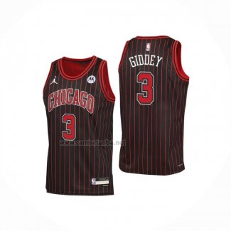Camiseta Chicago Bulls Josh Giddey NO 3 Statement 2025-26 Negro