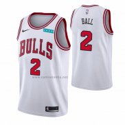 Camiseta Chicago Bulls Lonzo Ball #2 Association 2021 Blanco