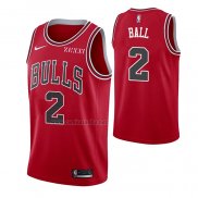 Camiseta Chicago Bulls Lonzo Ball #2 Icon 2021 Rojo