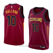 Camiseta Cleveland Cavaliers John Holland #10 Icon 2018 Rojo