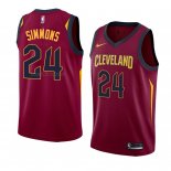 Camiseta Cleveland Cavaliers Kobi Simmons #24 Icon 2018 Rojo