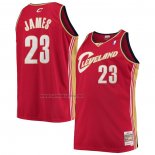 Camiseta Cleveland Cavaliers LeBron James #23 Mitchell & Ness 2003-04 Rojo