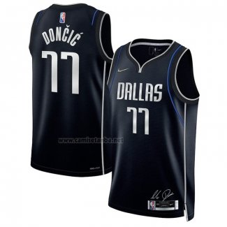 Camiseta Dallas Mavericks Luka Doncic #77 Select Series Negro