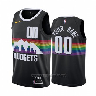 Camiseta Denver Nuggets Personalizada Ciudad Negro