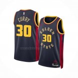 Camiseta Golden State Warriors Stephen Curry #30 Ciudad 2024-25 Azul