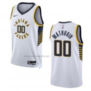 Camiseta Indiana Pacers Bennedict Mathurin #00 Association 2022-23 Blanco