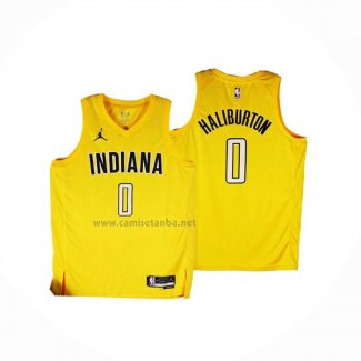 Camiseta Indiana Pacers Tyrese Haliburton NO 0 Statement 2025-26 Amarillo