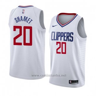 Camiseta Los Angeles Clippers Landry Shamet #20 Association 2018 Blanco