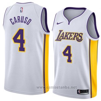 Camiseta Los Angeles Lakers Alex Caruso #4 Association 2018 Blanco