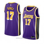 Camiseta Los Angeles Lakers Isaac Bonga #17 Statement 2018 Violeta2