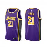 Camiseta Los Angeles Lakers J.r. Smith #21 Statement 2020 Violeta