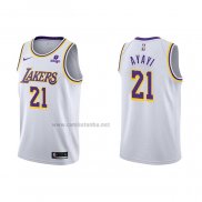 Camiseta Los Angeles Lakers Joel Ayayi #21 Association 2021-22 Blanco