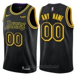 Camiseta Los Angeles Lakers Personalizada 17-18 Negro