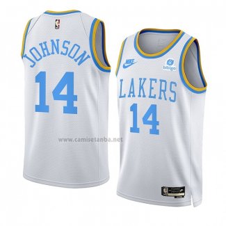 Camiseta Los Angeles Lakers Stanley Johnson #14 Classic 2022-23 Blanco