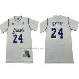 Camiseta Manga Corta Los Angeles Lakers Kobe Bryant NO 24 Blanco