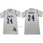 Camiseta Manga Corta Los Angeles Lakers Kobe Bryant NO 24 Blanco
