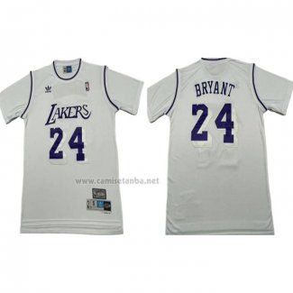 Camiseta Manga Corta Los Angeles Lakers Kobe Bryant NO 24 Blanco