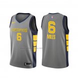 Camiseta Memphis Grizzlies C.j. Miles #6 Ciudad Gris