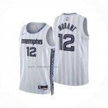 Camiseta Memphis Grizzlies Ja Morant NO 12 Ciudad 2025-26 Blanco