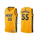 Camiseta Miami Heat Duncan Robinson #55 Earned 2020-21 Oro