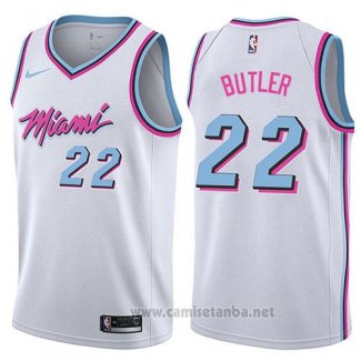 Camiseta Miami Heat Jimmy Butler #22 Ciudad 2019 Blanco