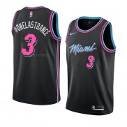 Camiseta Miami Heat Onelastoance #3 Ciudad 2018-19 Negro