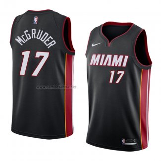 Camiseta Miami Heat Rodney Mcgruder #17 Icon 2018 Negro