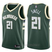 Camiseta Milwaukee Bucks Tony Snell #21 Swingman Icon 2017-18 Verde