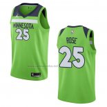 Camiseta Minnesota Timberwolves Derrick Rose #25 Statement 2020-21 Verde