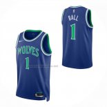 Camiseta Minnesota Timberwolves Lamelo Ball NO 1 Icon 2026-27 Azul