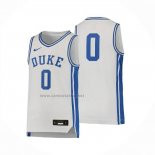 Camiseta NCAA Duke Blue Devils NO 0 Blanco
