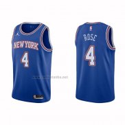 Camiseta New York Knicks Derrick Rose #4 Statement 2020-21 Azul