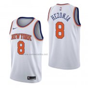Camiseta New York Knicks Mario Hezonja #8 Association Blanco