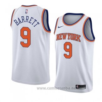 Camiseta New York Knicks R.j. Barrett #9 Statement 2019-20 Blanco