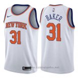 Camiseta New York Knicks Ron Baker #31 Association 2017-18 Blanco