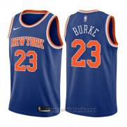 Camiseta New York Knicks Trey Burke #23 Icon 2017-18 Azul