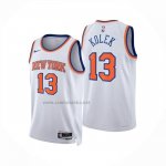 Camiseta New York Knicks Tyler Kolek NO 13 Association 2025-26 Blanco